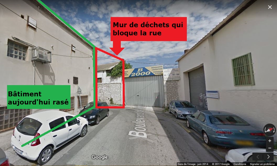 Boulevard de Vintimille bouché-Marseille-Déchets-Marseillais-Google Street View_2017_Cedric STANGHELLINI-DR