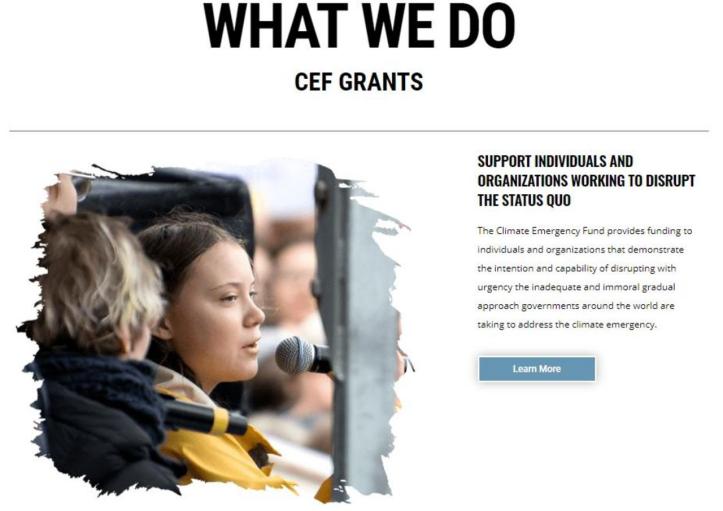 Greta Thunberg - Climate Emergency Fund - What we do − Climate Emergency Fund